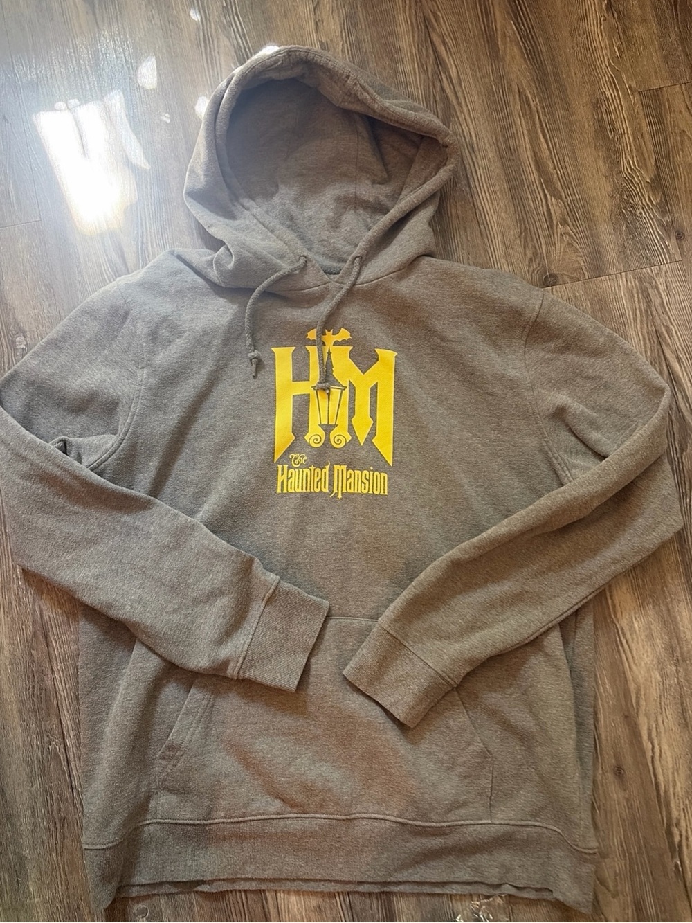 Unisex Disney Parks Haunted Mansion foolish mortals hoodie Sweatshirt Gray Large